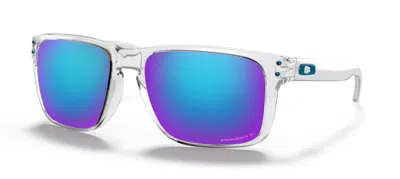 Pre-owned Oakley Holbrook Xl Sunglasses In Polished Clear/prizm Sapphire (oo9417/0759)