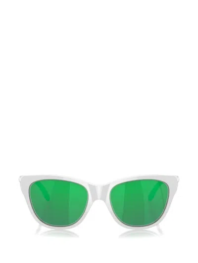 Oakley Hold Out Oval-frame Sunglasses In White
