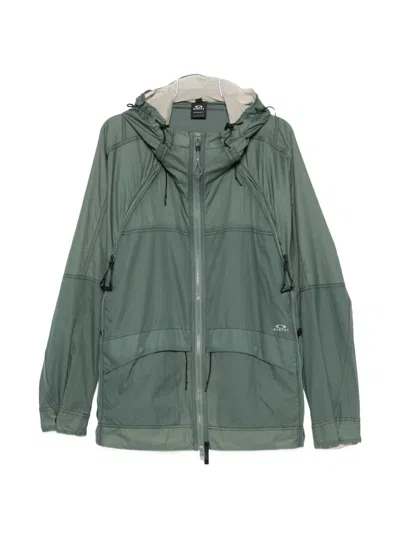 Oakley Hooded Zip-up Jacket In Green