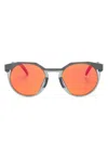Oakley Hstn Round-frame Sunglasses In 灰色