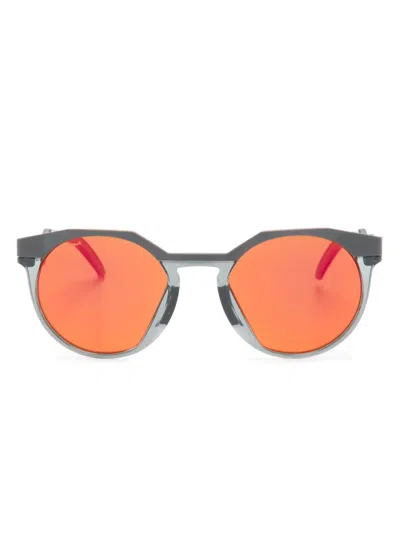Oakley Hstn Round-frame Sunglasses In 灰色