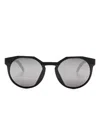 Oakley Hstn Round-frame Sunglasses In Black