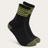Oakley Icon Logo Stripe B1b Crew Sock 3-pack In Black, Men's At Urban Outfitters In Black