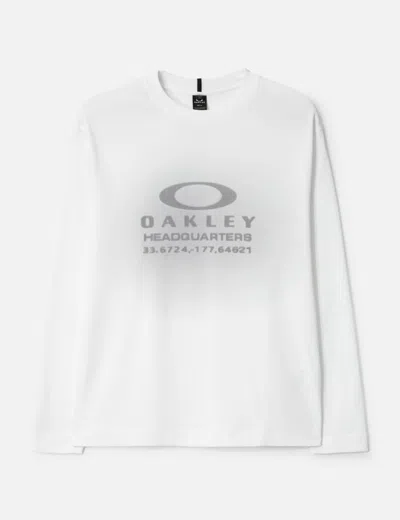 Oakley Illusion Long Sleeve T-shirt In White