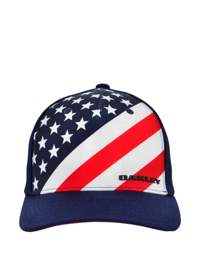 Oakley Indy Passport Mesh-panelling Cap In Blue