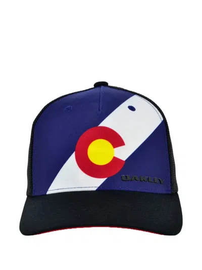 Oakley Indy Passport Trucker Hat In Blue