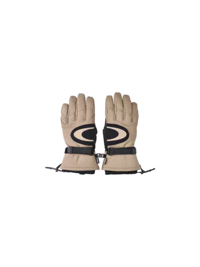 Oakley Insulated Leather Ski Gloves In Multi