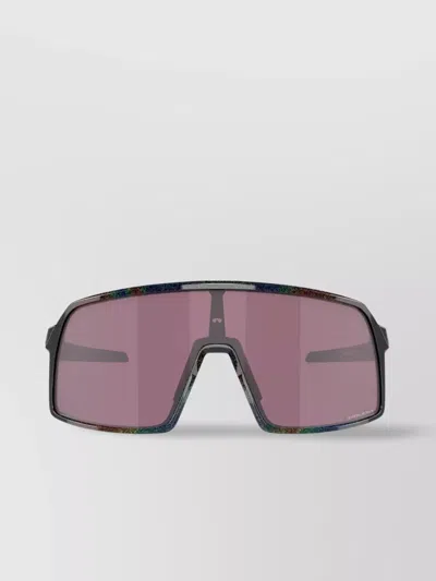 Oakley Iridescent Bridge Rectangular Sunglasses In Black