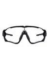 Oakley Jawbreaker Shield-frame Sunglasses In Black