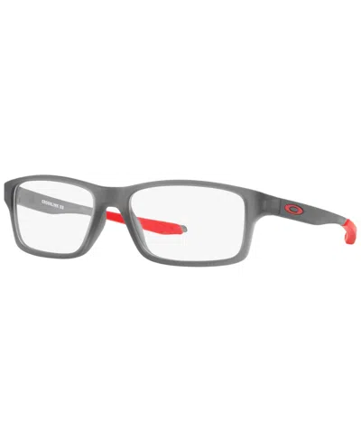 Oakley Jr Child Crosslink Xs Youth Fit Eyeglasses, Oy8002 In Satin Gray Smoke