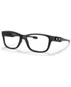 Oakley Jr Child Top Level Youth Fit Eyeglasses, Oy8012 In Satin Black