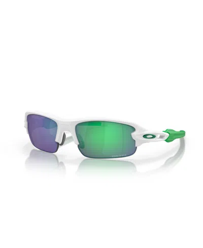 Oakley Jr Kids' Flak Xxs Youth Fit Sunglasses, Oj9008 In Matte White