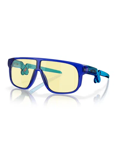 Oakley Jr Kid's Sunglasses, Inverter Youth Fit Gaming Collection Oj9012 In Crystal Blue
