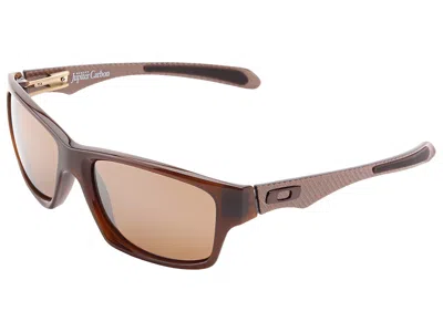 Pre-owned Oakley Jupiter Carbon Sunglasses Oo9220-03 Dark Ale/tungsten Iridium