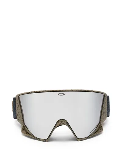 Oakley Large Flow Space Geometric-frame Ski Goggles In Blue