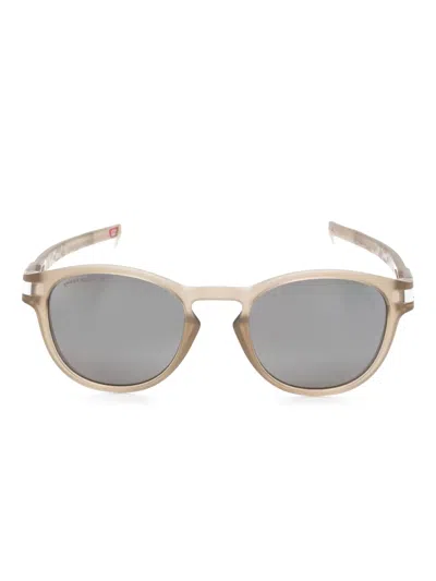 Oakley Latch™ Introspect Round-frame Sunglasses In Brown