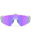 Oakley Womens Clear Oo9404 Latch Shield-frame Acetate Sunglasses In White