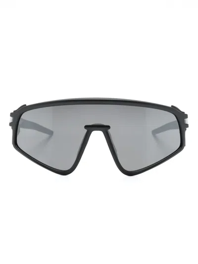 Oakley Womens Black Oo9404 Latch™ Panel Shield-frame Bio-matter™ Sunglasses