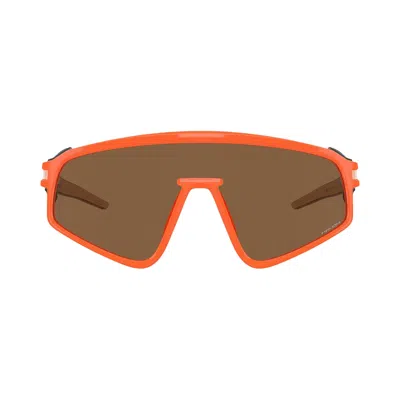 Pre-owned Oakley Latch Panel Sunglasses 'neon Orange' | Men's Size Onesize