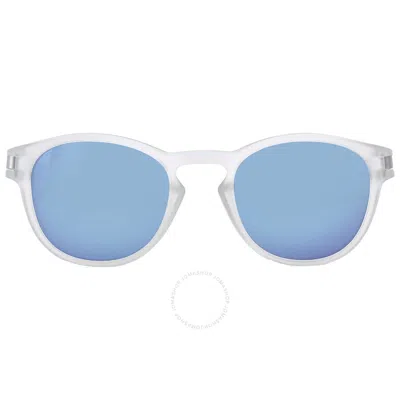 Oakley Latch Prizm Sapphire Polarized Round Men's Sunglasses Oo9265 926565 53 In Blue