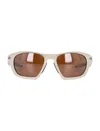 Oakley Matte Sand Lateralis Sunglasses With High-wrap Frame In Brown