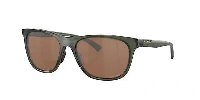 Pre-owned Oakley Leadline Sunglasses, Leadline Olive Ink Frame, Prizm Tungsten Polarized L