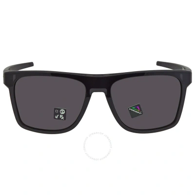 Oakley Leffingwell Prizm Grey Square Men's Sunglasses Oo9100 910001 57 In Black / Grey / Ink