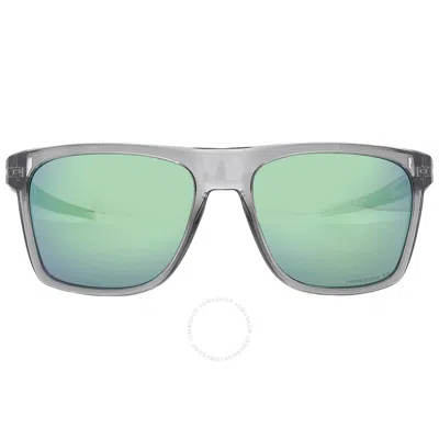 Oakley Leffingwell Prizm Jade Polarized Rectangular Men's Sunglasses Oo9100 910010 57 In Green