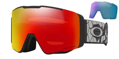 Oakley Line Miner™ Pro L Snow Goggles - Color: Black In Red