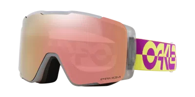 Oakley Line Miner™ Pro M (low Bridge Fit) Snow Goggles In Yellow,purple