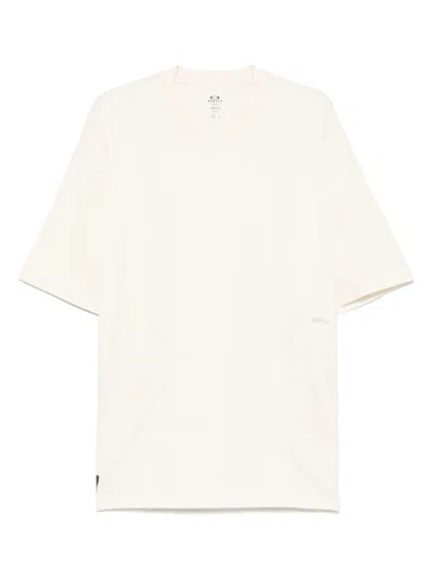 Oakley Logo-embroidered T-shirt In Neutrals