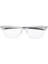 Oakley Logo-plaque Rectangle-frame Glasses In Silver