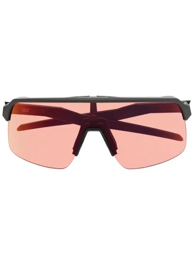 Oakley Logo-plaque Tinted-lens Sunglasses In Black