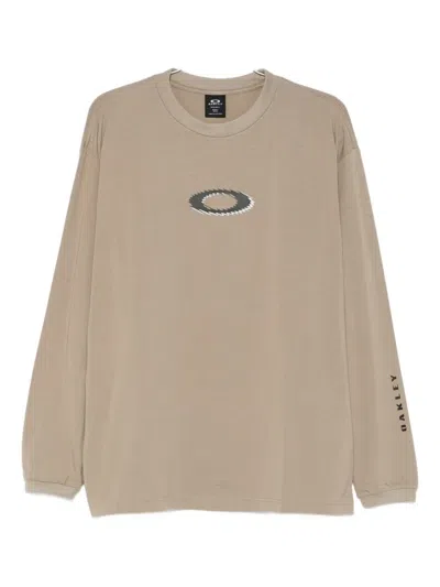 Oakley Logo-print T-shirt In Brown