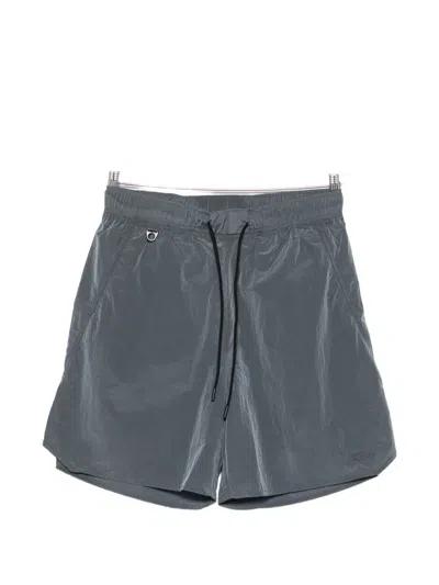 Oakley Logo-embroidered Drawstring Shorts In Gray