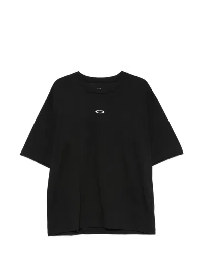 Oakley Logo-embroidered Short-sleeve T-shirt In Black