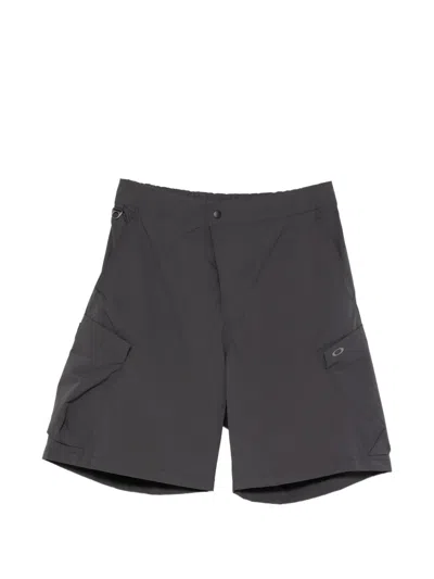 Oakley Logo-patch Cargo Shorts In Black