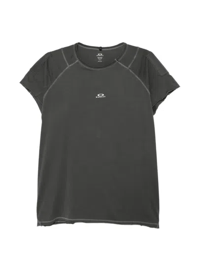 Oakley Logo-print Panelled T-shirt In Green