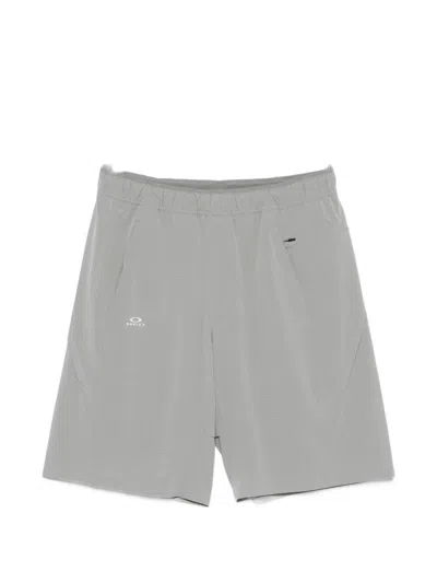 Oakley Logo-print Track Shorts In Gray