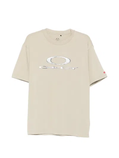 Oakley Logo-print T-shirt In Neutral