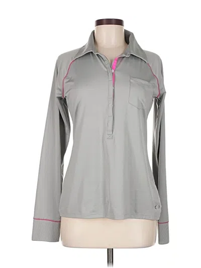 Pre-owned Oakley Long Sleeve Polo Shirt In Gray
