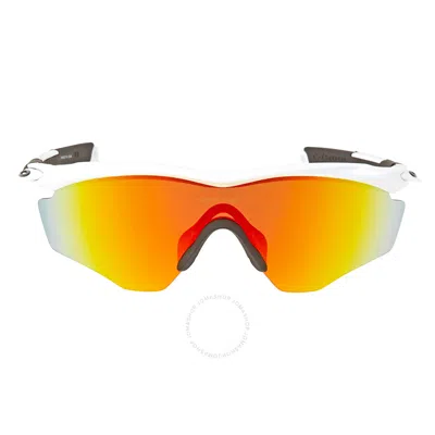 Oakley M2 Xl Fire Iridium Sport Men's Sunglasses Oo9343 934305 45 In White