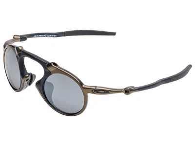 Pre-owned Oakley Madman Polarized Sunglasses Oo6019-02 X Metal Pewter/black Iridium