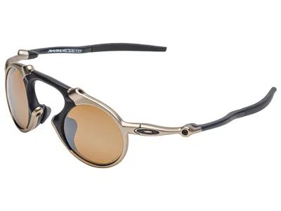Pre-owned Oakley Madman Polarized Sunglasses Oo6019-03 X Metal Plasma/tungsten Iridium