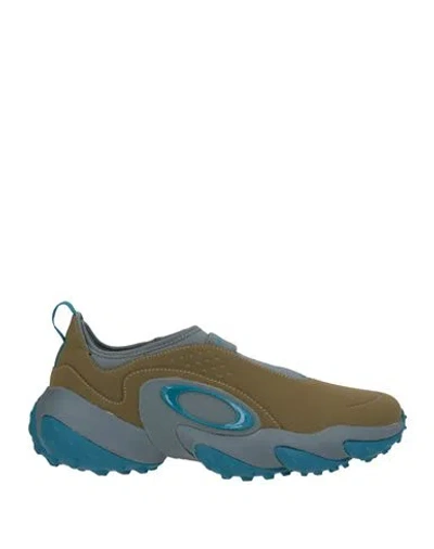 Oakley Man Sneakers Khaki Size 11 Textile Fibers, Synthetic Material In Multi