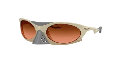 Oakley Man Sunglass Oo9437 Plantaris In Brown