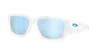 Oakley Instagator 58mm Polarized Rectangular Sunglasses In White