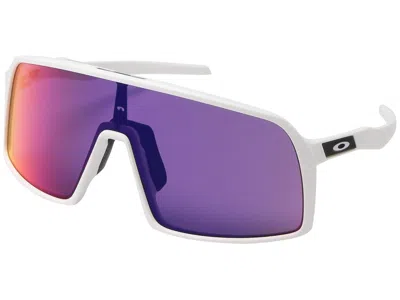 Pre-owned Oakley Man's Sunglasses  Sutro In Matte White W/ Prizm Road