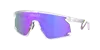 Oakley Bxtr 39mm Polarized Rectangular Sunglasses In Prizm Violet