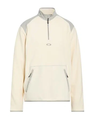 Oakley Man Sweatshirt Ivory Size Xl Recycled Polyester In White